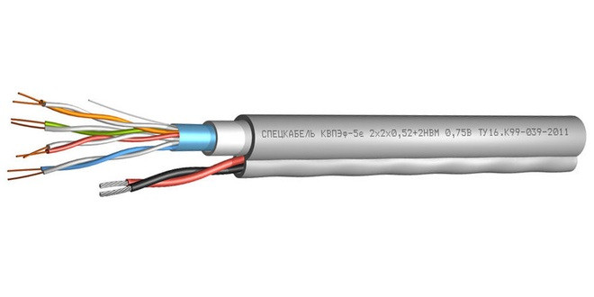 КВПЭфнг(А), -HF-5e, -LS-5е (Кабели симметричные для структурированных кабельных систем (FTP))