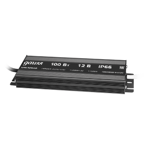 Блок питания для светодиодной ленты пылевлагозащищенный 100W 12V IP66 | 202023100 | Gauss