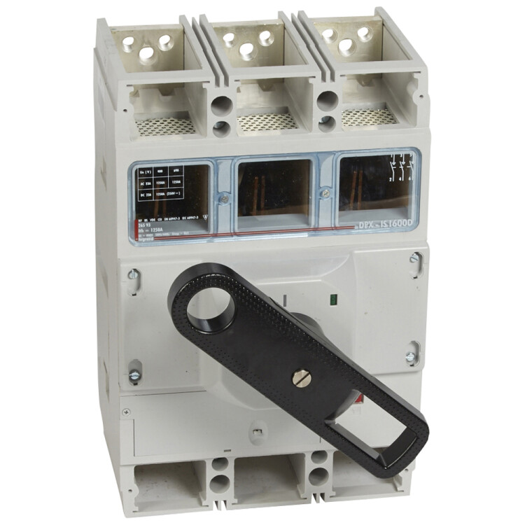 Выключатель-разъединитель DPX-IS 1600 - с дистанционным отключением - 1250 A - 3П - стандартная рукоятка | 026593 | Legrand