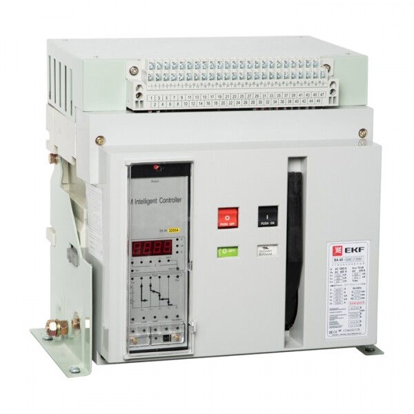 Автоматический выключатель ВА-45 2000/1600А 3P 50кА стационарный EKF PROxima | mccb45-2000-1600 | EKF