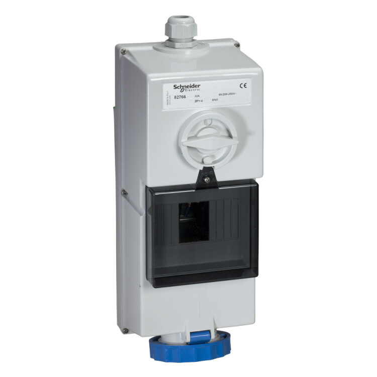 РОЗ Б/ЗАЩ 32A 2P-E 200-250 IP65 | 82766 | Schneider Electric