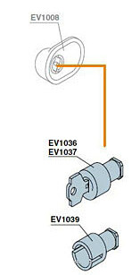 Цилиндр замка с двойной бородкой 3мм | EV1039 | ABB
