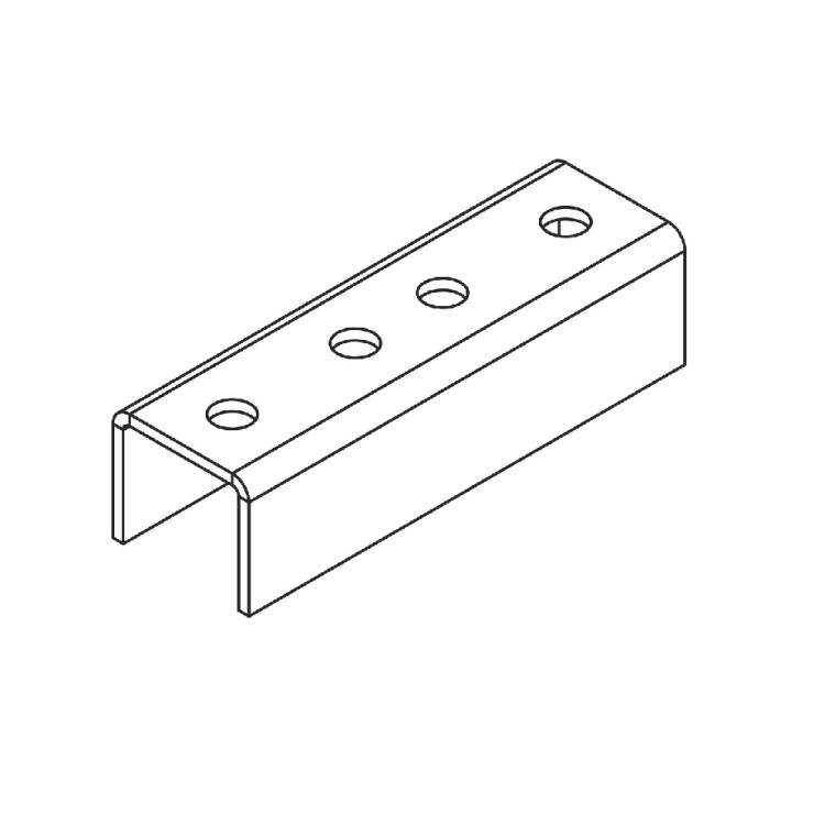 Канальный внешний соединитель для СТРАТ профиля 41х41 (окрашенный) | ВСПСо4141 | Ostec