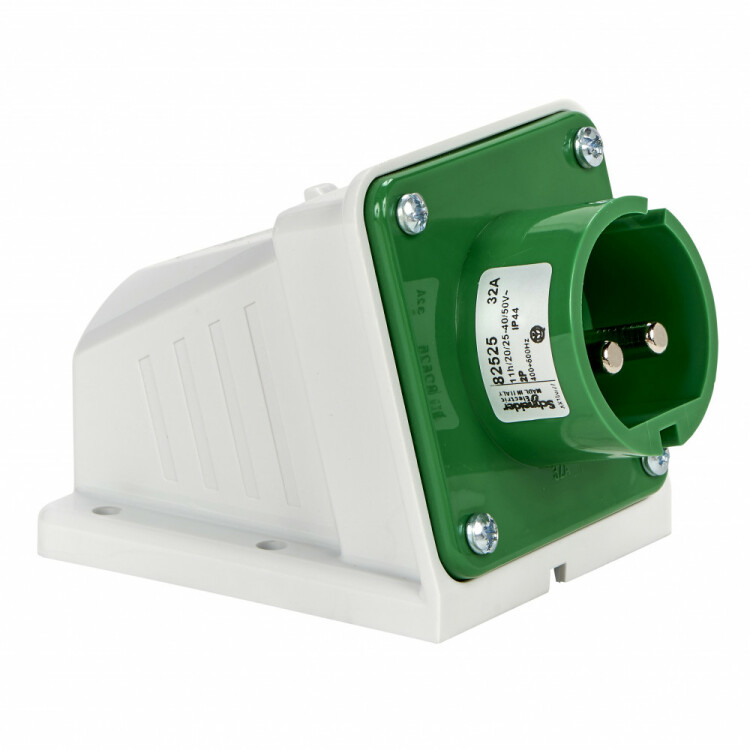 НАСТЕННАЯ ВИЛКА ВИНТ 32A 2P 24/48V IP44 11ч | 82525 | Schneider Electric