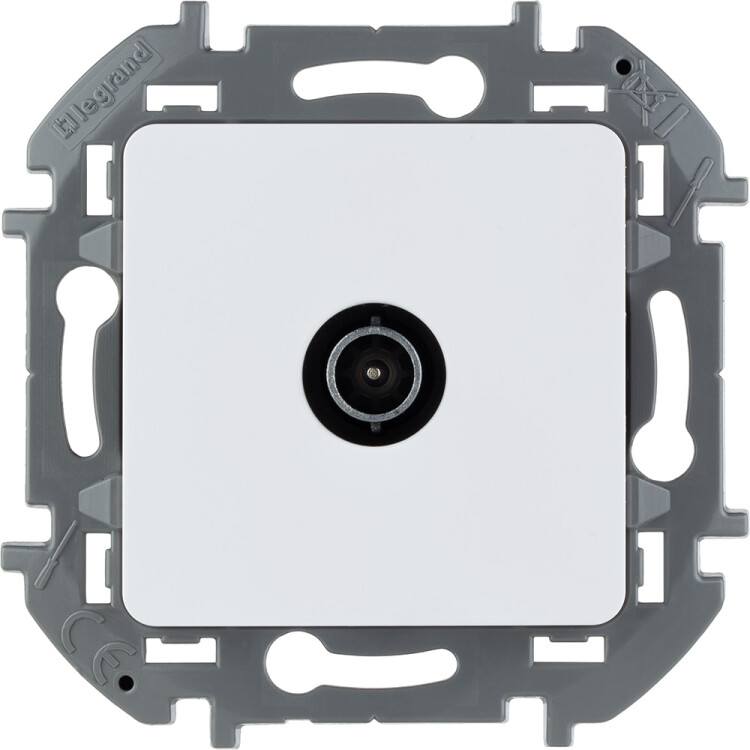 Розетка TV «звезда» 2 дБ 0-2400 мГц Inspiria белый | 673850 | Legrand