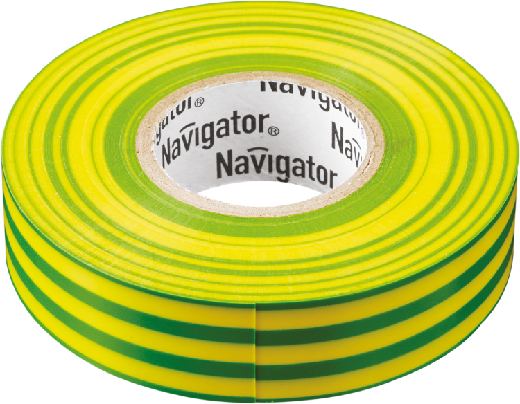Изолента NIT-A19-20/YG жёлто-зелёная | 71115 | Navigator