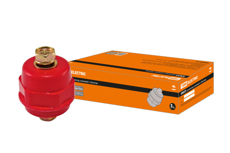 Изолятор SM35 силовой H35xD32xM10мм с болтом | SQ0807-0057 | TDM