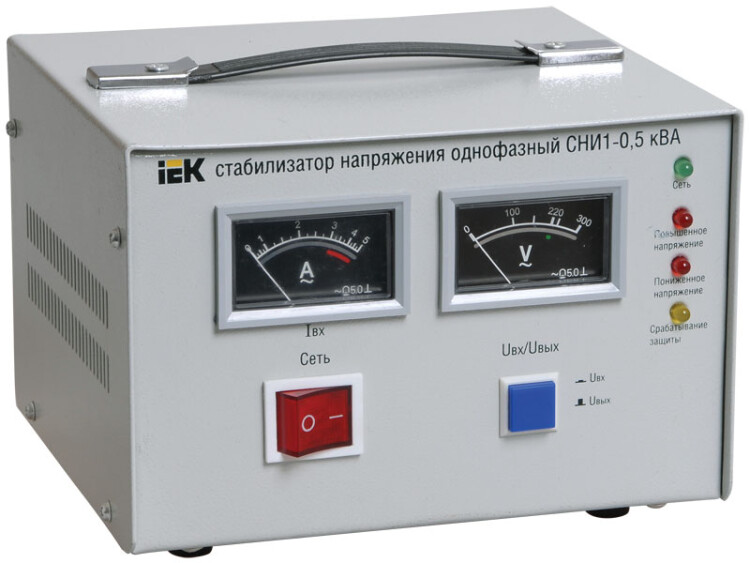 Стабилизатор напряжения СНИ1-0,5 кВА однофазный | IVS10-1-00500 | IEK