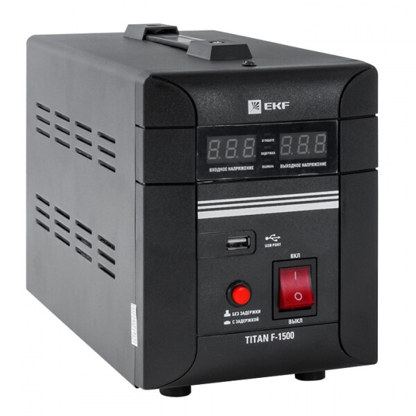 Стабилизатор напряжения напольный 1,5 кВт EKF PROxima | stab-f-1500 | EKF