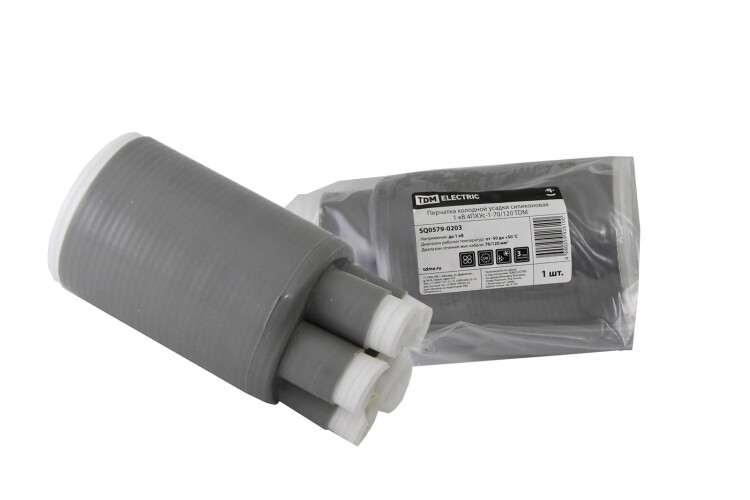 Перчатка холодной усадки силиконовая 1 кВ 4ПХУс-1-70/120 | SQ0579-0203 | TDM