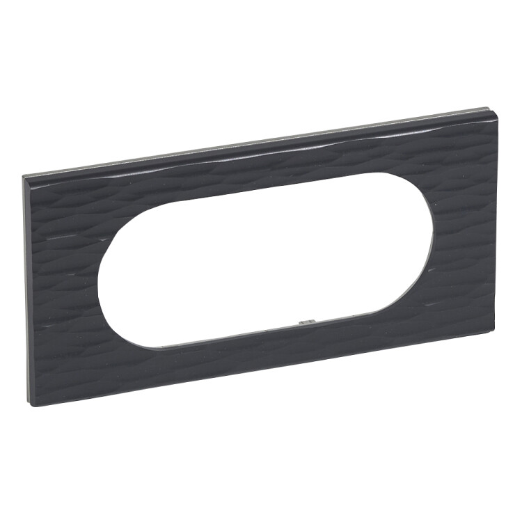 Celiane Corian Черный Рифленый Рамка 4/5 мод | 069025 | Legrand