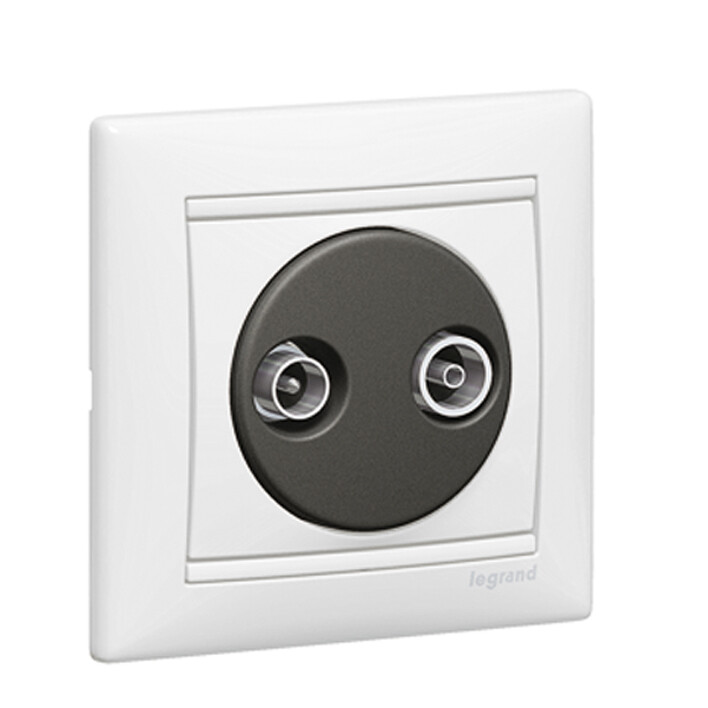 Valena Белый Розетка TV-FM единственная (каб сеть) 862 МГц 1.5 дБ | 774432 | Legrand