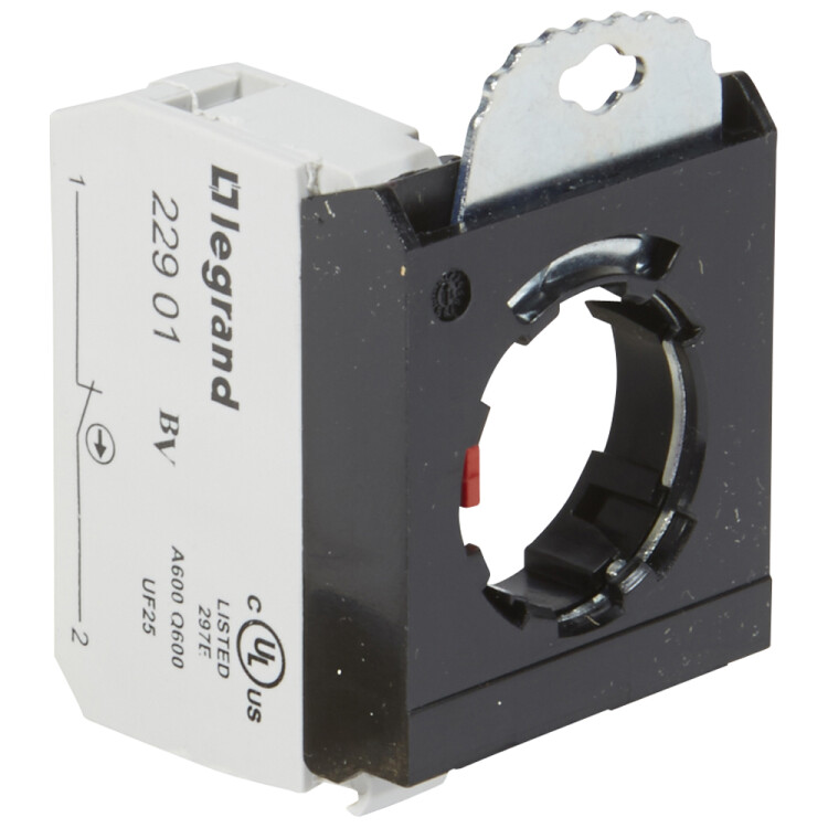 Комплектующий блок для кнопок - Osmoz - для комплектации - без подсветки - под винт - НЗ+3-постовой монтажный адаптер | 022971 | Legrand