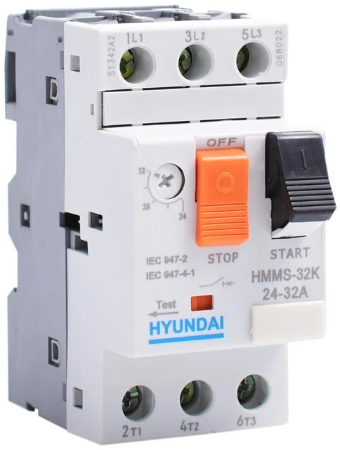 Автомат защиты двигателя MMS32K 0P25 0.16-0.25А 100kA АС400/415В (HYUNDAI) | 13.02.000002 | HYUNDAI