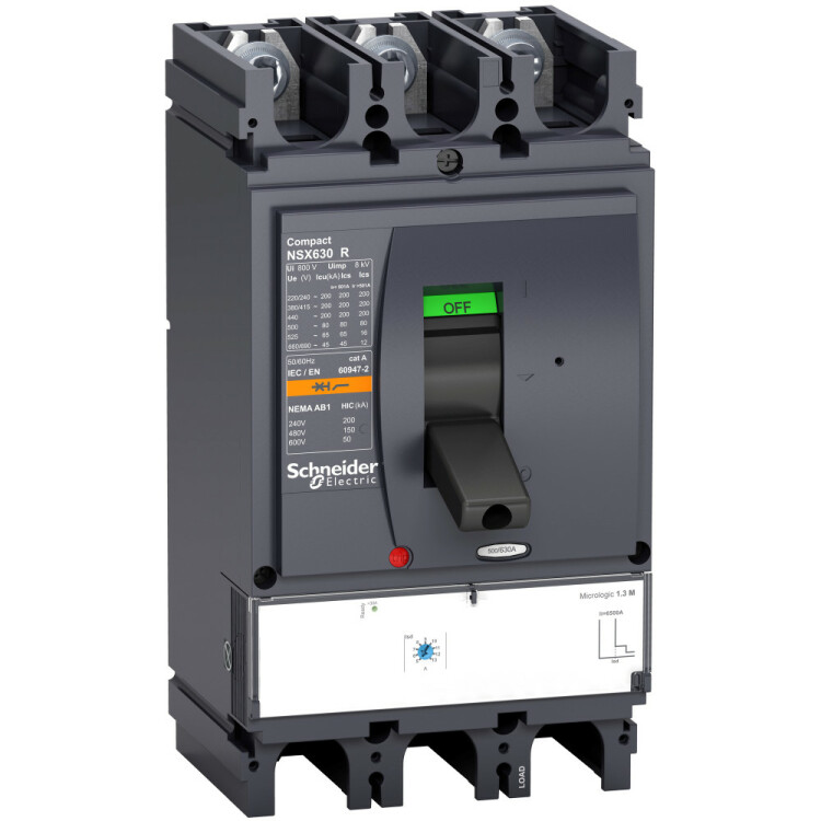 3П АВТОМ.ВЫКЛ. M1.3M 320A NSX400R(200кА при 415В, 45кА при 690B) | LV433604 | Schneider Electric