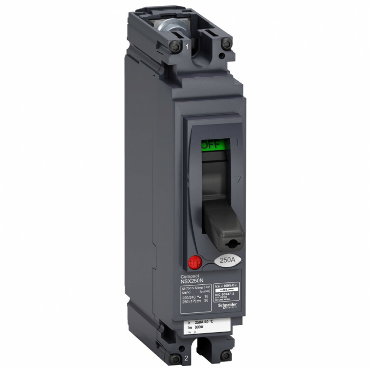 1П АВТОМ.ВЫКЛ. NSX250N TM200D AC/DC | LV438694 | Schneider Electric