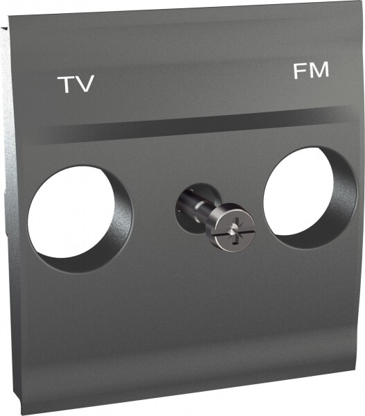 Unica TOP Графит Центральная плата TV-FM розетки | MGU9.440.12 | Schneider Electric