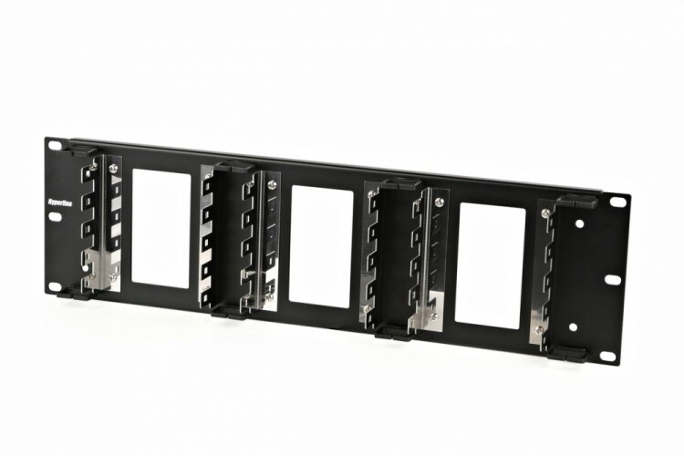 Рама KR-19-FRAME-FL-150 19" для крепления 15 плинтов для телефонии, 3U | 23206 | Hyperline
