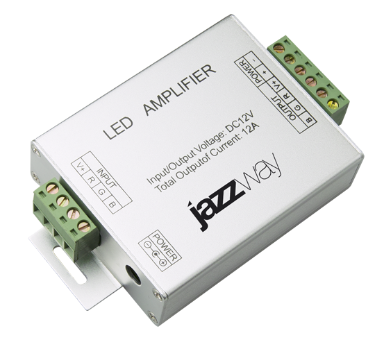 Усилитель для ленты светодиодной LED RGB 144Вт 12В 3x4А | 1002150 | Jazzway