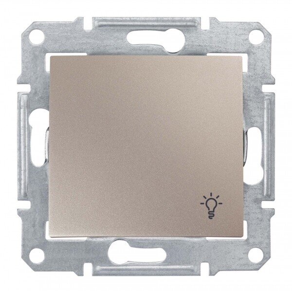Sedna Титан Выключатель кнопочный с символом "свет" | SDN0900168 | Schneider Electric