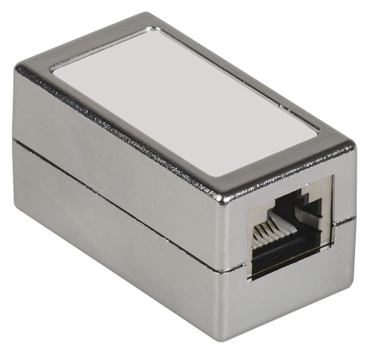 Проходной адаптер кат. 6 FTP тип RJ45-RJ45 | CS70-1C06F | ITK