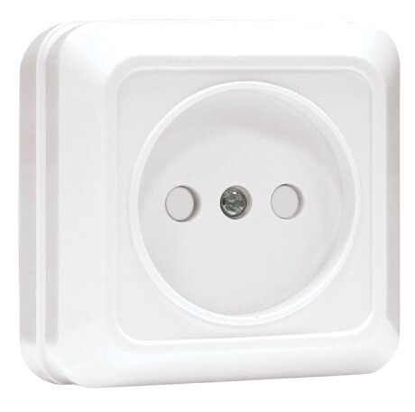 Розетка 1-мест. 10А б/з бел. с защ. штор. Рим EKF PROxima | ENR10-022-100 | EKF