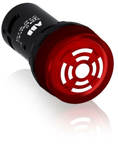 Зуммер CB1-611R с пульсирующим сигналом, с подсветкой, красный, 110-130 В AC|1SFA619600R6111| ABB