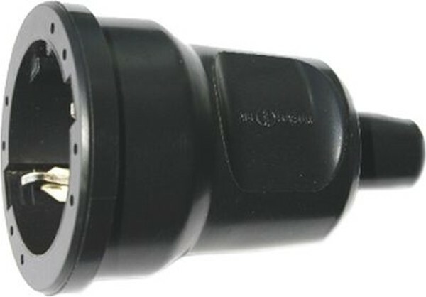 Розетка кабельная ПВХ 16A, 2P+E, 250V, (черный) | 1679000 | ABL Sursum