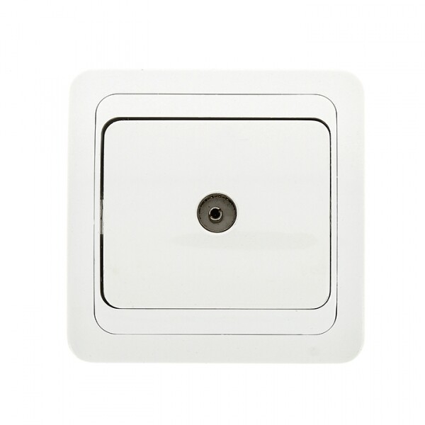 Розетка TV 1-мест. бел. 75Ом 5-862МГц Лондон EKF PROxima | EEA00-027-10 | EKF