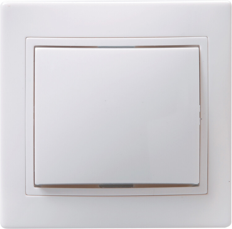 ВС10-1-0-КБ Выключатель 1кл 10А КВАРТА (белый) | EVK10-K01-10-DM | IEK