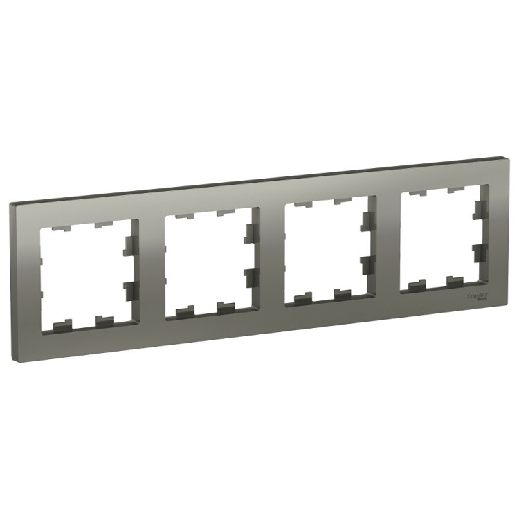 AtlasDesign Сталь Рамка 4-ая, универсальная | ATN000904 | Schneider Electric