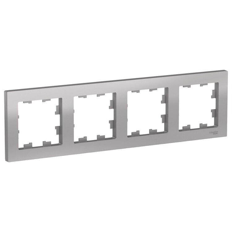 AtlasDesign Алюминий Рамка 4-ая, универсальная | ATN000304 | Schneider Electric