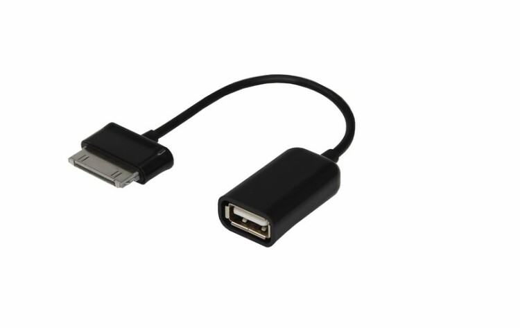 USB кабель OTG Samsung galaxy на USB шнур 0.15 м черный | 18-1183 | REXANT