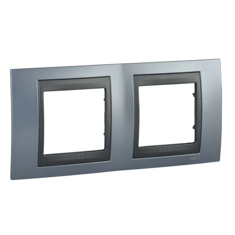 Unica TOP Берилл/Графит Рамка 2-ая | MGU66.004.298 | Schneider Electric