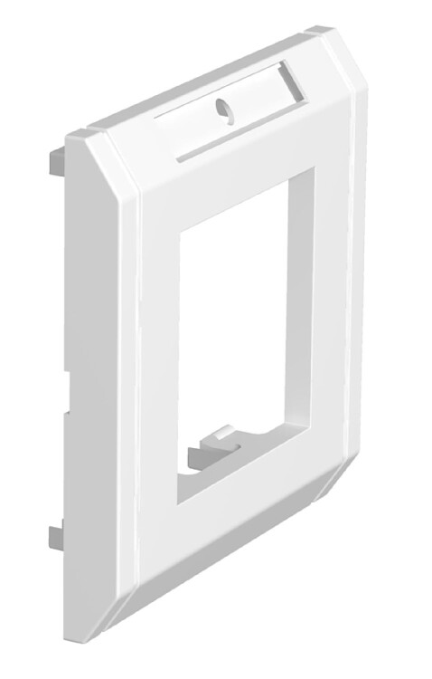 Рамка одинарная с полем д/маркировки 86x86 мм (белый) (ADR-45 1 RW) | 6258034 | OBO Bettermann