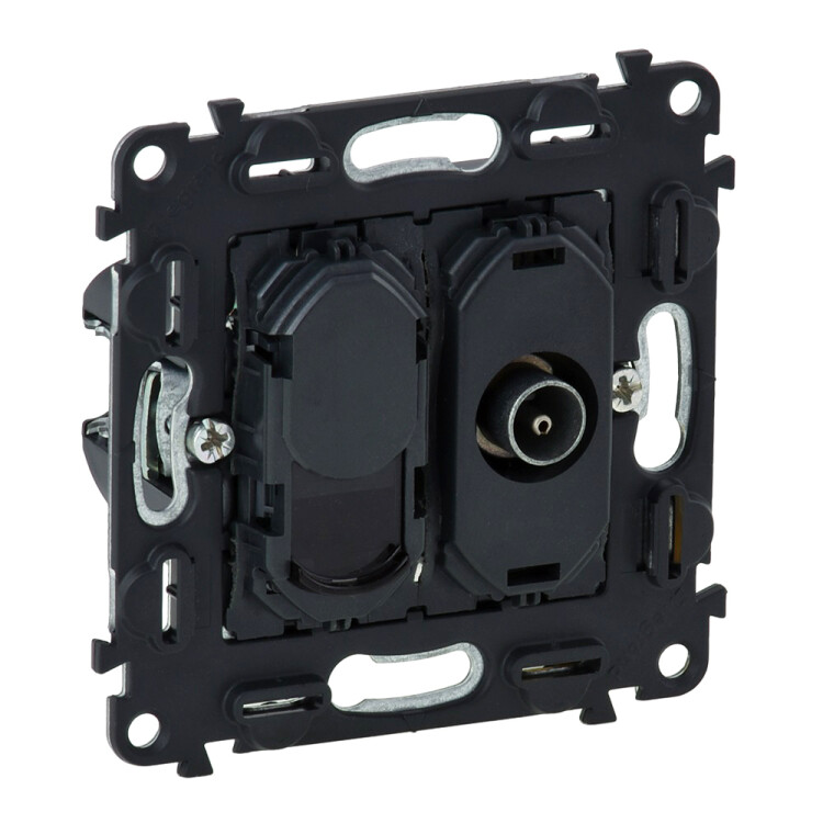 Valena Мех IN'MATIC Розетка TV "звезда"+ RJ45 Кат.6 UTP | 753055 | Legrand