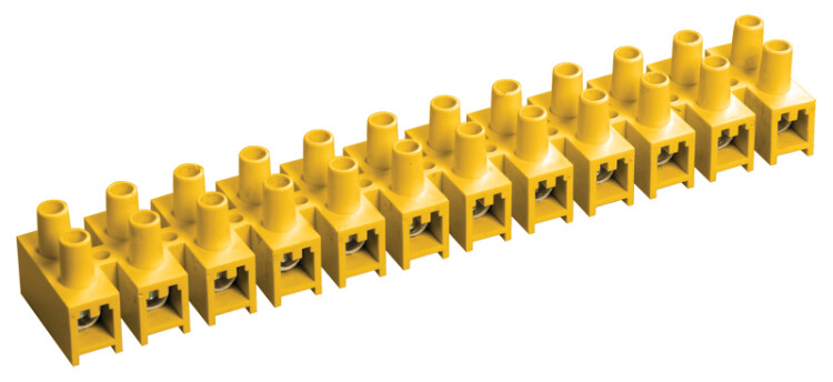 Зажим винтовой ЗВИ-3 н/г 1,0-2,5 мм2 (2 шт/блистер) желтые | UZV7-003-04-2 | IEK