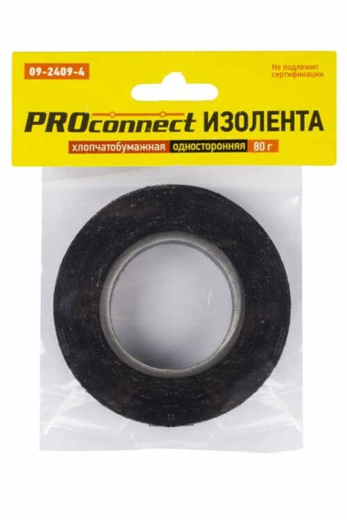 Изолента ХБ PROconnect 18 х 0,35 мм, (ролик 11,3 м/80 г) (2-ПОЛ) | 09-2409-4 | PROconnect