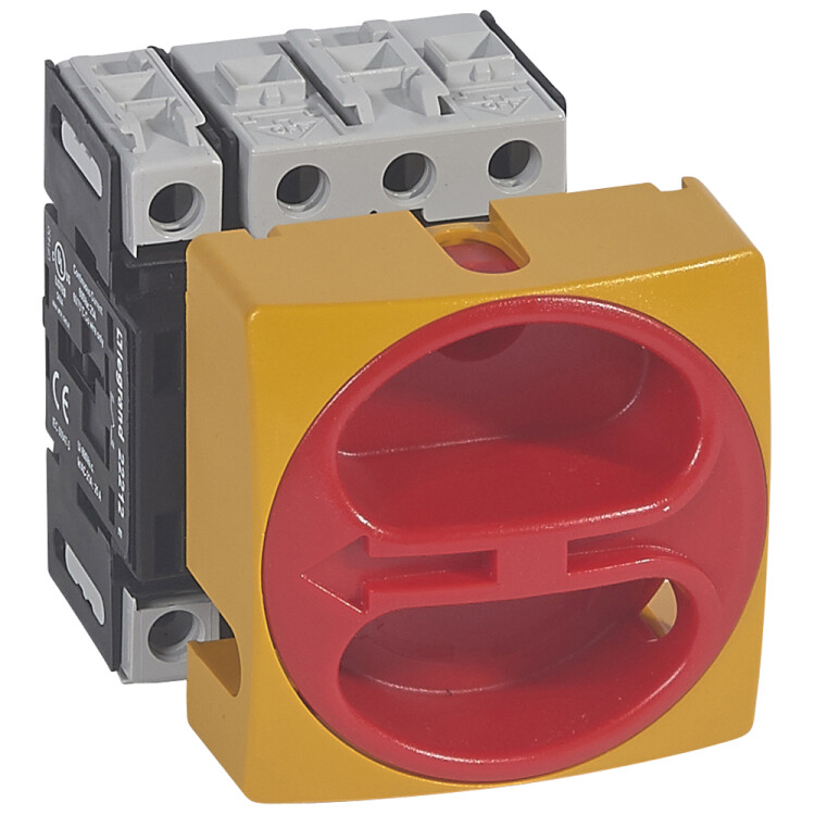 Выключатель-разъединитель - для скрытого монтажа - 4П - зажим нейтрали слева - 25 A | 022112 | Legrand