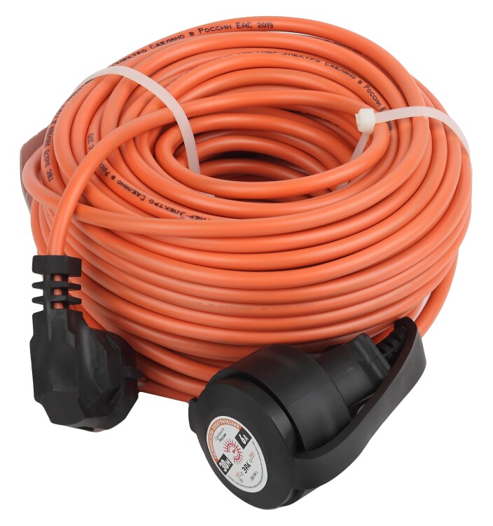 Удлинитель силовой ЭРА UPx-1e-3x0.75-30m-IP44 в бухте c/з 1 гн 30м ПВС 3х0.75 | Б0046812 | ЭРА