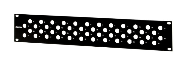 Патч-панель PPBL-BNC-19-48BNC BNC 19", 48 портов, 2U, без модулей | 27588 | Hyperline