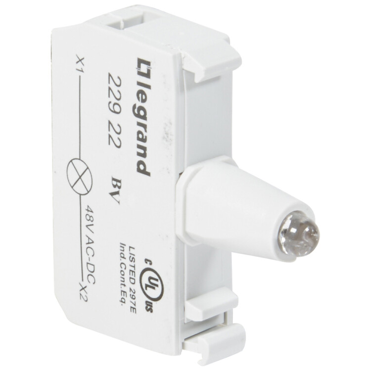 Блок подсветки для индикаторных кнопок и диффузоров - Osmoz - для комплектации - под винт - 48В~/= - зеленый | 022922 | Legrand