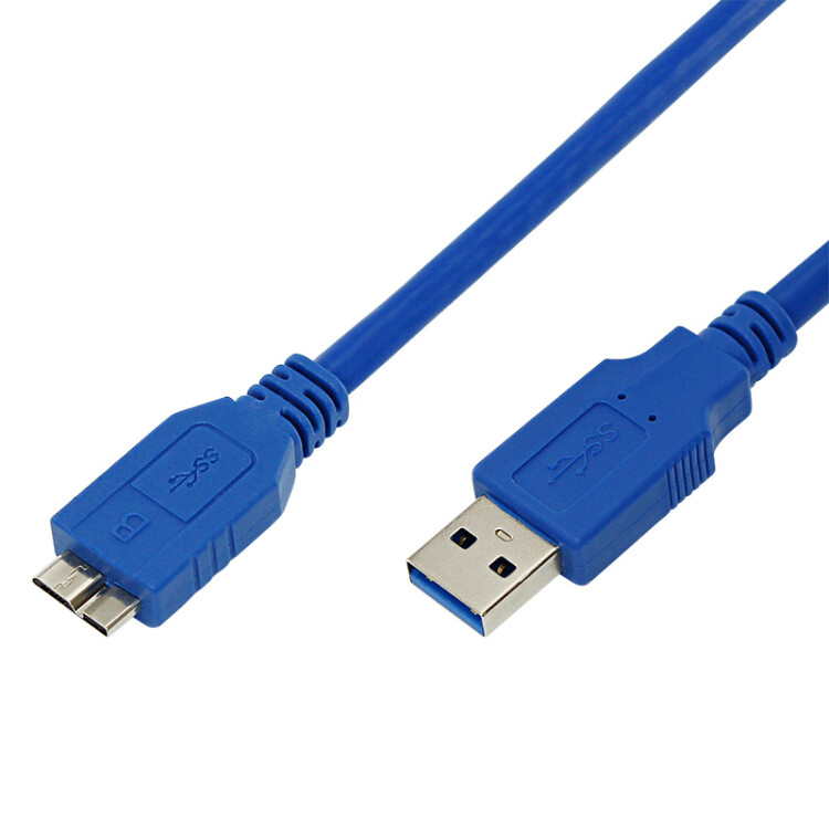 Кабель micro USB-A 3.0 штекер - USB 3.0 штекер, длина 3 метра, синий (PE пакет) | 18-1636 | REXANT
