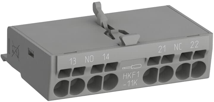 Контакты доп HKF1-11K (1НО+1НЗ) фронт с втыч клем для авт.выкл MS132..K | 1SAM201901R1201 | ABB
