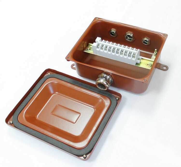 Коробка соединительная КС-10 IP65 УХЛ1,5 латунный ввод | zeta30335 | ЗЭТАРУС (Завод электротехнической арматуры)