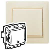 Valena Сл. кость Выключатель кнопочный 1-клавишный с символом "звонок" | 774116 | Legrand