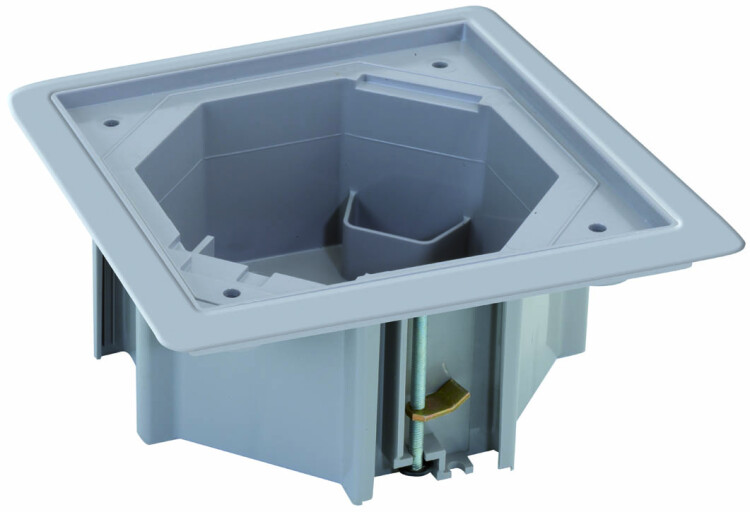Simon Connect Монтажная коробка под влагостойкую основу, установка в фальшпол, цвет серый | KGE170TF-23 | Simon