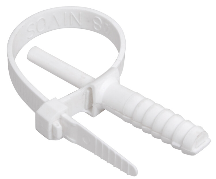 Хомут дюбельный ХД 7х150 белый (50шт/упак) | UHH80-7-150-50-K01-F | IEK