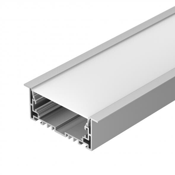 Профиль с экраном S2-LINIA94-F-2500 ANOD+OPAL (ARL, Алюминий) | 021178 | Arlight