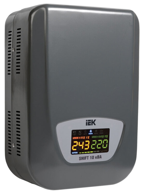 Стабилизатор напряжения настенный серии Shift 10 кВА | IVS12-1-10000 | IEK